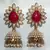 Aashiqui 2 earrings Maroon polki pearls jhumka Earrings