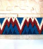 Ikat & Jute wallet - Green
