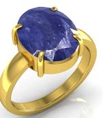 Neelam 9.3 Cts Or 10.25 Ratti Blue Sapphire Ring
