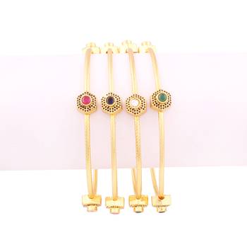 Impact styleicon Gold plated Antique Bangles 2