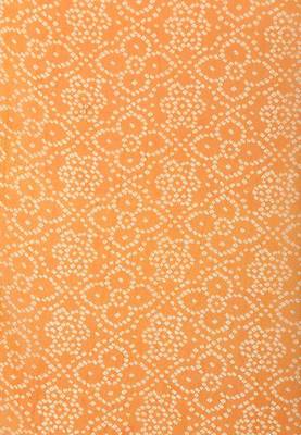 Orange Bandhej Print Saree Without Blouse 2