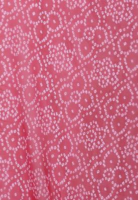 Pink Bandhej Saree Without Blouse 2