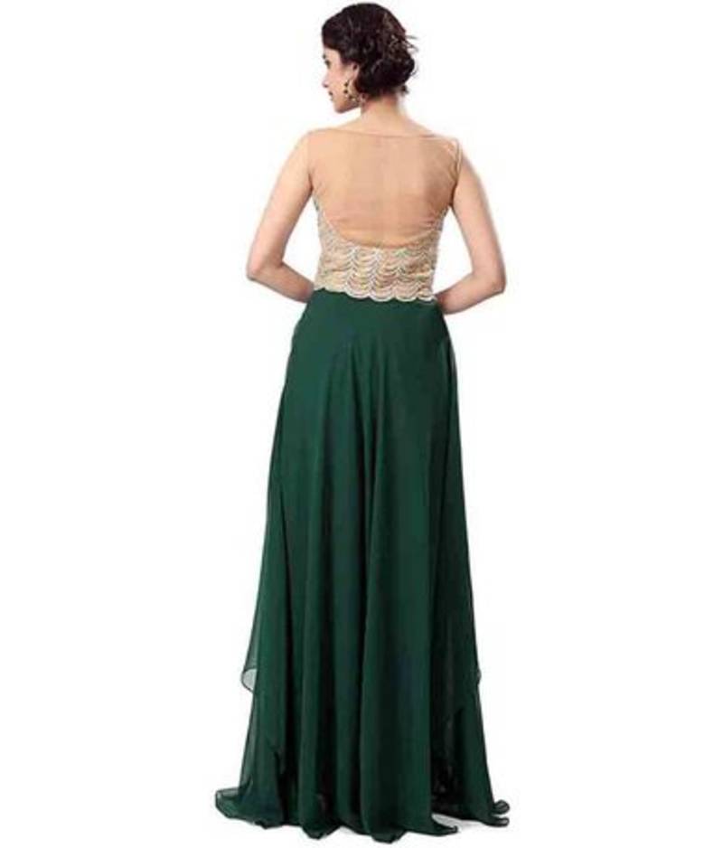 slim fit dress slacks EMERELD GREEN 3 PIECE INDO WESTERN DRESS main image 1