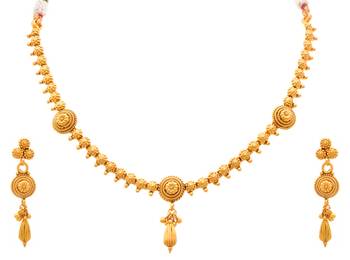 gold plated necklace-sets 1