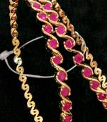 Designer Pink American Diamond Bangles