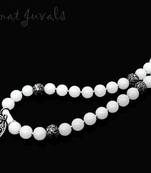 White Silver pendant necklace