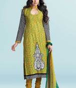 Marvellous Yellow Pure Cotton Suit with Embroidery Work