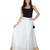 White and golden plain georgette skirts