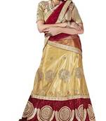 Multicolor embroidered net lehenga choli