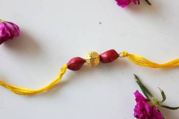Red And Yellow Rakhi 1