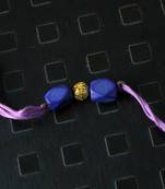 Blue And Purple Gold Rakhi