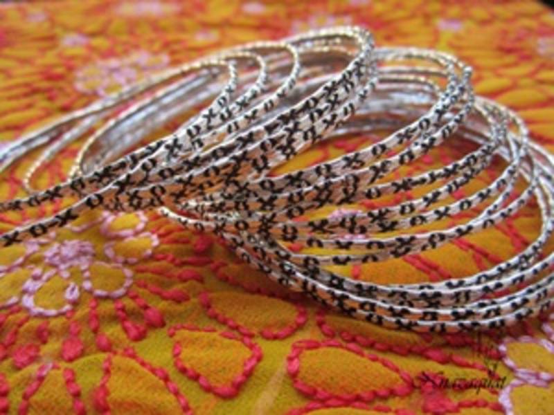 2 dozen oxidized bangles