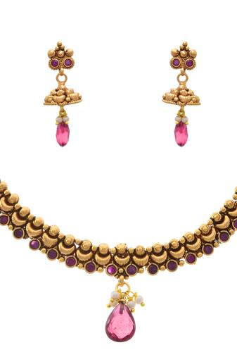 Gold Diamond necklace-sets