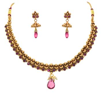 Gold Diamond necklace-sets 1