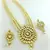 BEAUTIFUL BIG PENDENT KUNDAN PEARL NECKLACE SET