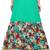 Sea green and maroon georgette crush skirt