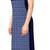 Blue printed crepe stitched kurti