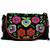 Black Floral Embroidered Sling