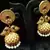 MATT FINISH Gold RUBY jhumkas