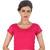 Pink hosiery plain stitched blouse
