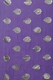 Purple Chiffon Saree Without Blouse