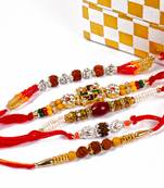 Five Devotional Rakhi Combo
