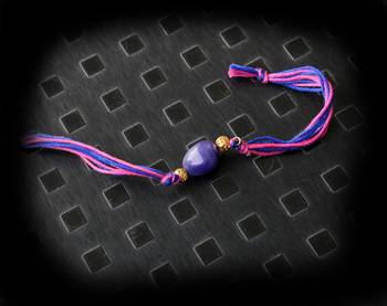 Blue And Pink Stone Work Rakhi 1