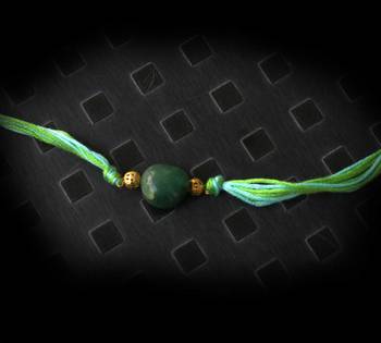 Green Stone Rakhi 1