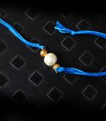 Pearl Work Blue Rakhi