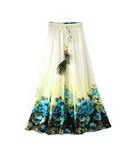 Multicolor printed faux georgette free size skirts