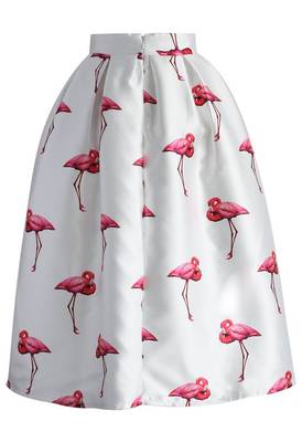 Multicolor printed crepe free size skirts 1