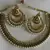 Designer Ram Leela Pearl earrings with Black colour Necklace set