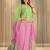Baby Pink And Pastel Green Colour Cotton Satin Rajasthani Poshak