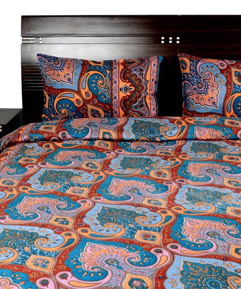 Ethnic Print Cotton Bedsheet