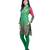 Green cotton woven stitched kurti
