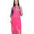 Rani pink cotton woven stitched kurti