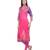 Rani pink cotton woven stitched kurti