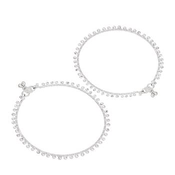 Silver Ethnic Anklets 1