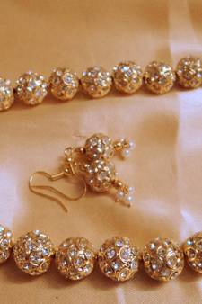 Golden Beads Jaipuri Mala Necklace Women