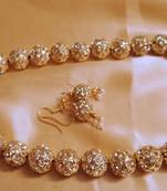 Golden Beads Jaipuri Mala Necklace Women