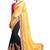 multicolor embroidered faux georgette saree with blouse