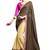 multicolor embroidered faux georgette saree with blouse