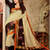   beige printed   bhagalpuri silk saree with blouse