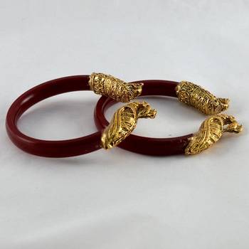 Stretchable Bangles 21Cut Colour Red 1