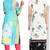 Multicolor printed crepe semi stitched kurti