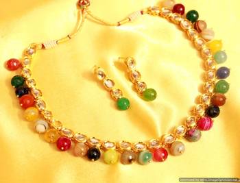 Multicolor Kundan Necklace-Sets 1