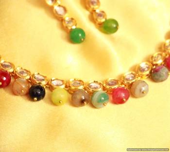 Multicolor Kundan Necklace-Sets 3