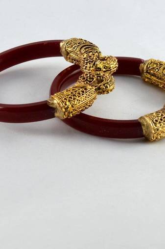 ElegantStretchable Bangles 21Cut Colour Red