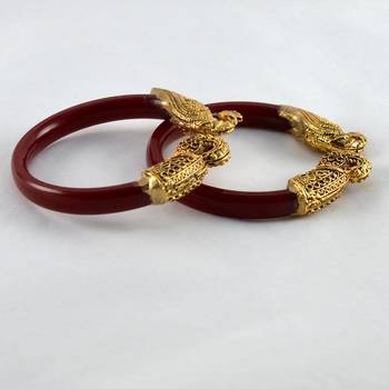 Exclusive Stretchable Bangles 21Cut  Colour Red 1