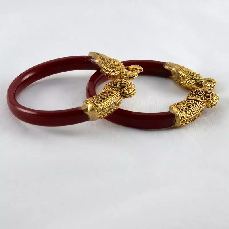 Exclusive Stretchable Bangles 21Cut  Colour Red